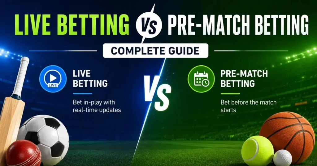 Current image: live betting vs pre-match betting, reddy anna news